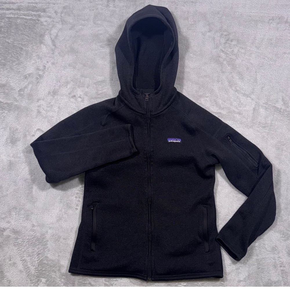 Patagonia Performance Better Sweater Hoody Black Full Zip Fleece 25539 Women S